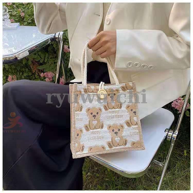 樂天商城 - クマ くま ハンドバッグ 可愛い おしゃれ レディース 熊柄 くまバッグ