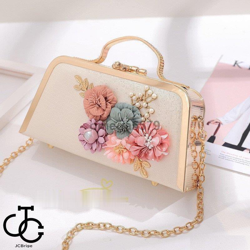 パーティーバッグ 結婚式 フォーマル バッグ 謝恩会 成人式 お呼ばれ 二次会 同窓会 クラッチ ハンドバッグ 卒業式 入学式 キャバ お呼ばれ チェーン付き 花柄