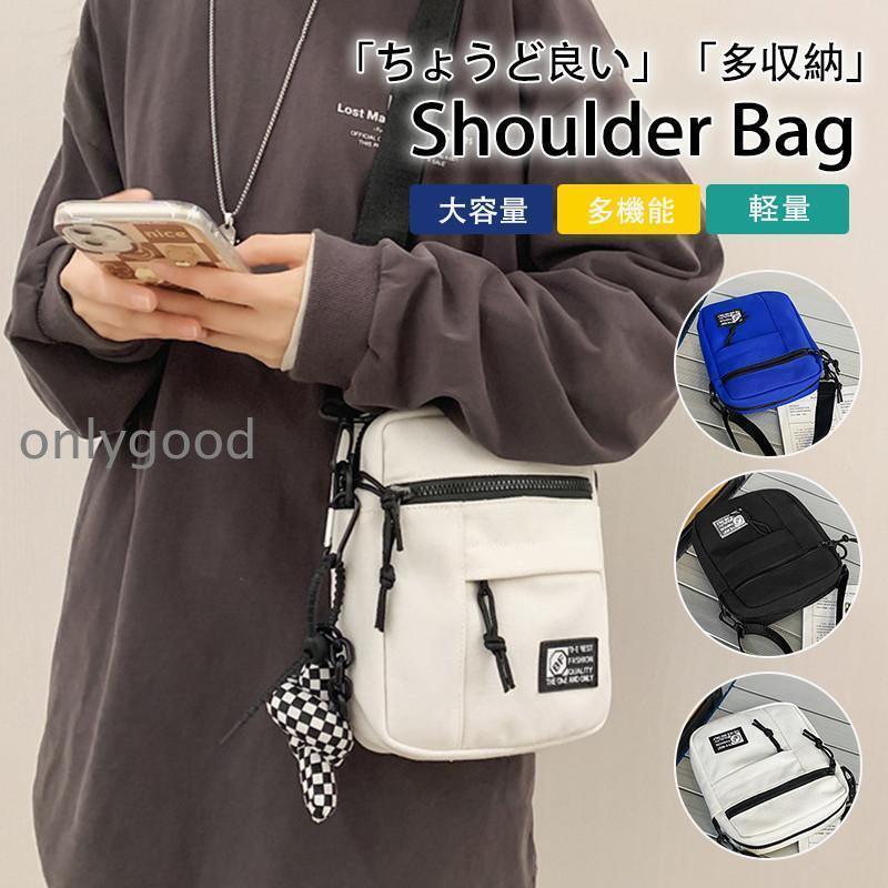 乐天商城 - ショルダーバッグ メンズ スマホバック ミニショルダー 斜めがけ 肩掛け キャンバス 軽量 カバン スマホ収納 レディース 旅行 通勤 通学