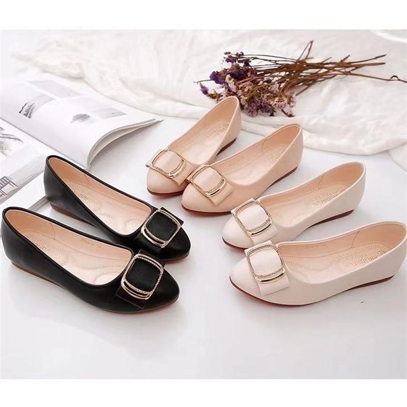 パンプス 痛くない ローヒール ぺたんこ ブラック 柔らかい 歩きやすい 立ち仕事 通勤 おしゃれ フラットシューズ レディース ヒールなし ママ 妊婦靴 22.5-25.0