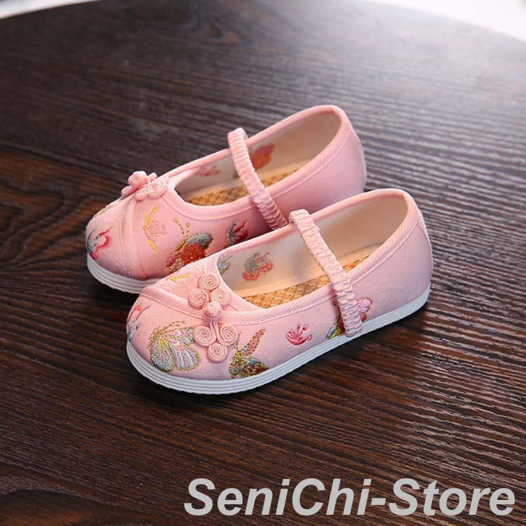 パンプス 子供 七五三シューズ 靴 七五三 キッズ 女の子 女児 可愛い お正月 七歳 和柄の靴 かわいい こども 草履 子供 着物 三歳 刺繍 子供