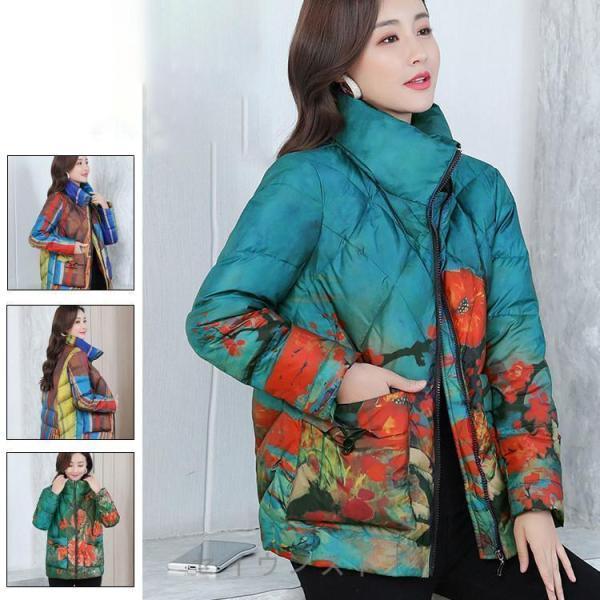 ダウン60% 秋冬　ダウンコート レディース ダウンコート ショート レディース ダウンジャケット ショート丈　コート アウター ダウン 軽量(4.0)