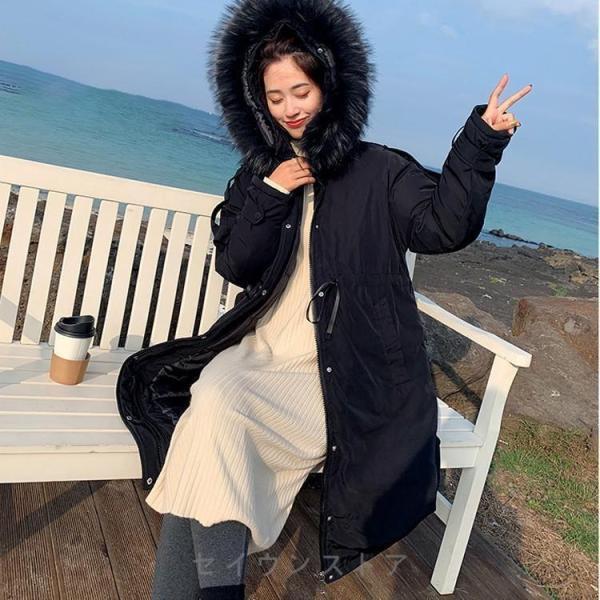 秋冬　ロングダウンコート レディース ダウンコート ロング トレンド ゆったり レディース ダウンジャケット ロングコート アウター 中..