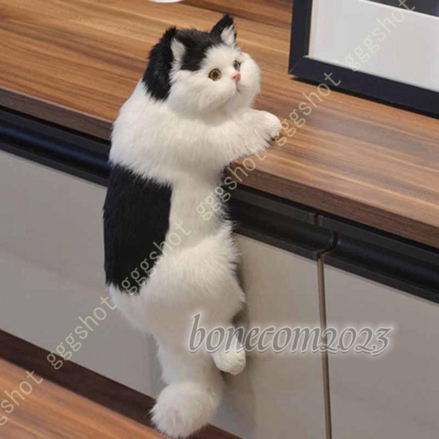 樂天商城 - 三毛猫 リアルねこ 猫ぬいぐるみ ペルシャ 手作り 動物モデル 座る 本物そっくり ネコちゃん 置物 部屋飾り インテリア 撮影道具 癒し系 敬老の日 お誕生日