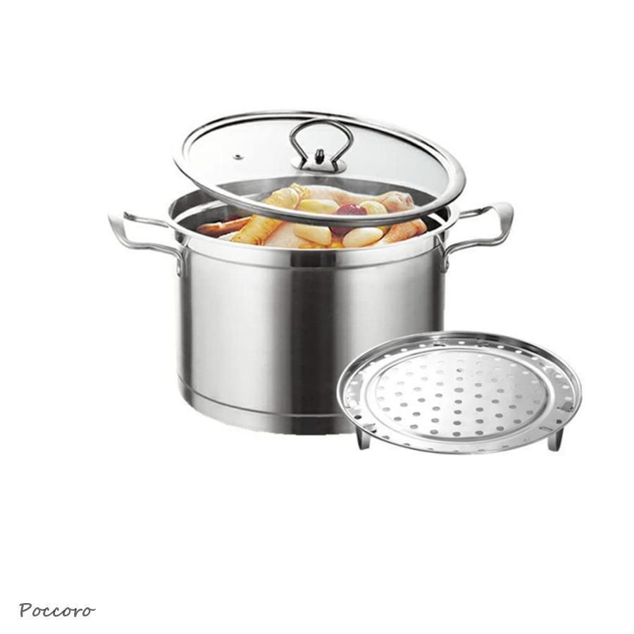 両手鍋 シチューポット 煮込み料理 ステンレス製 3層底 IH対応 オール熱源対応 シチューポート 半寸胴..