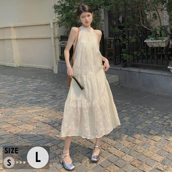 乐天商城 - リゾートワンピース 大人可愛い 夏ワンピース リゾートワンピ ワンピース 白ワンピース ハワイ ハワイアン 沖縄 夏 ノースリーブ 結婚式 レディース サマー ロングワンピ 体型カバー 海外旅行 小柄 おしゃれ