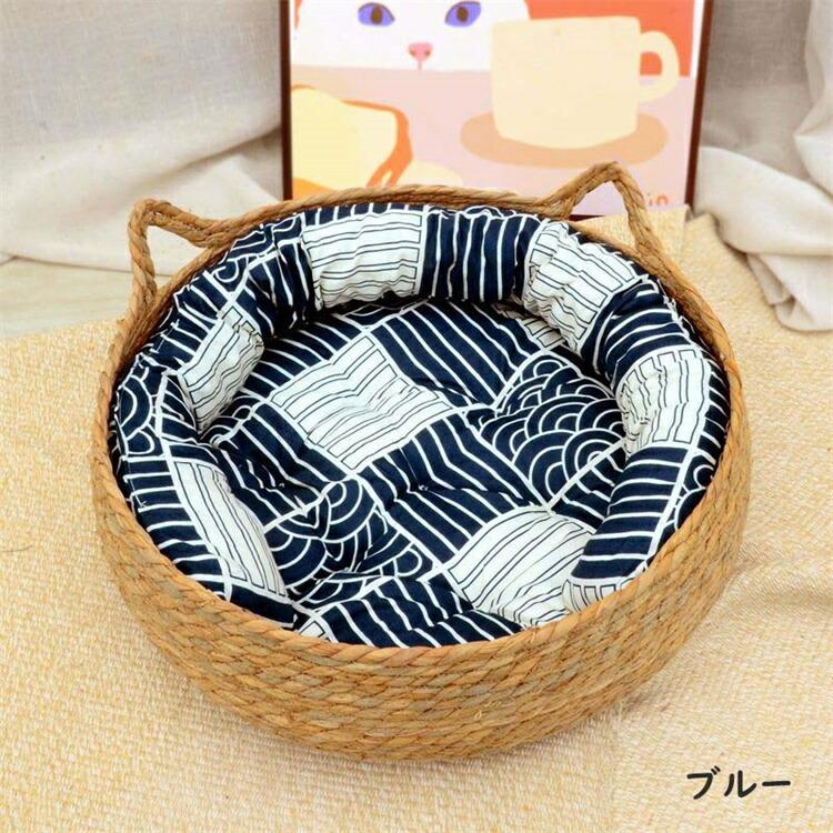 Bed - ペットベッド 猫 犬 洗える クッション ペットハウス 猫用 小型犬用 ネコベッド キャットハウス 犬用ベッド ペット用寝袋 ペット用品 保温防寒 おしゃれ 暖かい 可愛い ぐっすり眠る 犬猫兼用 柔らかい 春夏秋冬