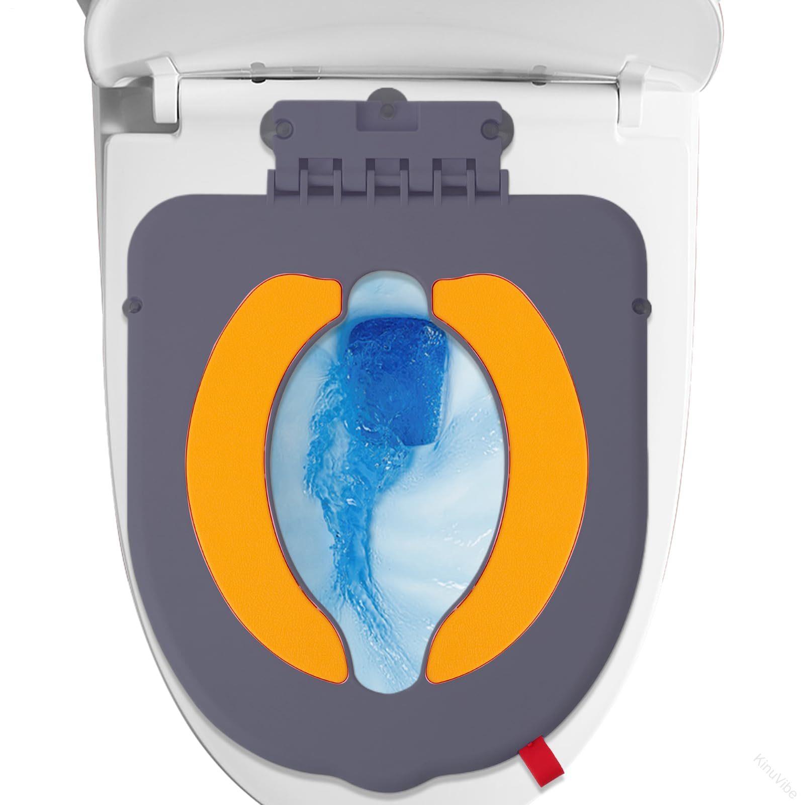 樂天商城 - トイレトレーニング 補助便座 折りたたみ式 幼児便座パッド 取っ手付き 吸盤付き おまるチェア アタッチメント お出かけ 旅行 屋内 屋外 対応