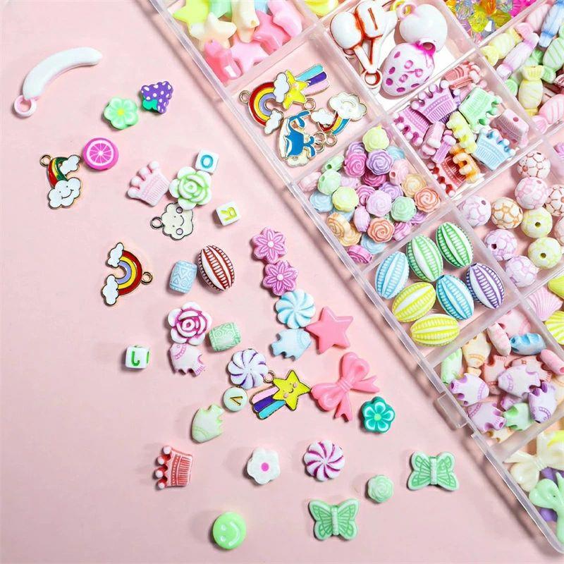 zeroandoneのビーズ おもちゃ DIY 手芸 ビーズ おもちゃ ビーズ 手芸 ビーズセット 手作りキット アクセサリー おもちゃ 女の子 ブレスレット ネックレス カラフル カチューシャ ビーズセット 収納ケース ビーズアクセサリーキット ビーズ おもちゃ ビーズセット｜アングル3