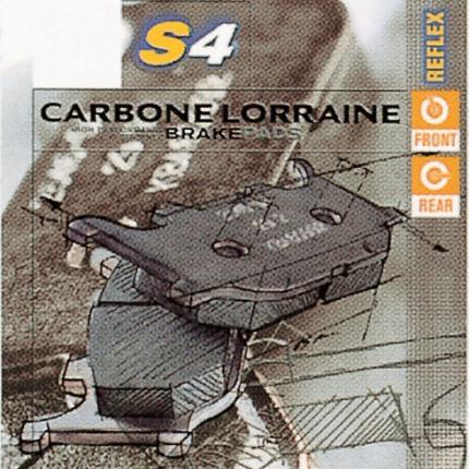 S4エコノミー用 フロントブレーキパッド 右 カーボンロレーヌ（CARBONE LORRAINE） TRIUMPH 900Trident 年式：94-95