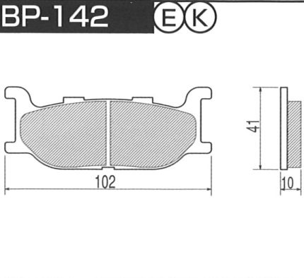 ハイパーカーボンパッド 改 BP-142 フロントディスク プロジェクトミュー（Project μ） ルネッサ 年式：96-99年 シングルディスク