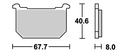 Z1000Rローソンレプリカ（82〜83年） ストリート（セラミック）ブレーキパッド フロント用 539HF SBS（エスビーエス）