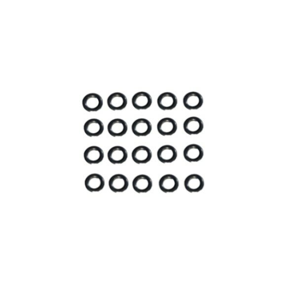 ソリッドリング20個 6.4mm 強度90Kg つなぎ目無しのシームレスリング