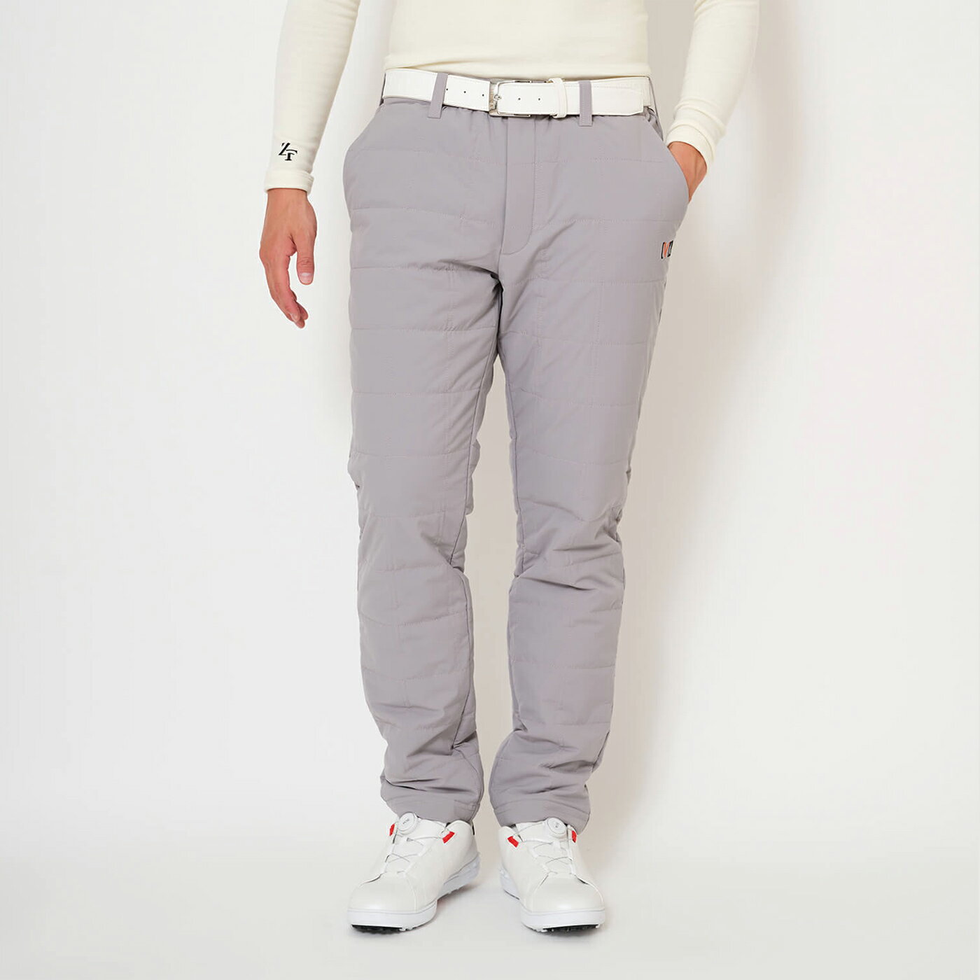 ＼楽天1位／ 【V12×ZEROFIT】「ヒートラブ キルティングパンツ(メンズ)」返品交換可 速暖 HEATRUB ZEROFIT ゼロフィット ゴルフ スポーツウェア パンツ 秋冬 メンズ グレー 黒 防寒インナー 長ズボン 正規品