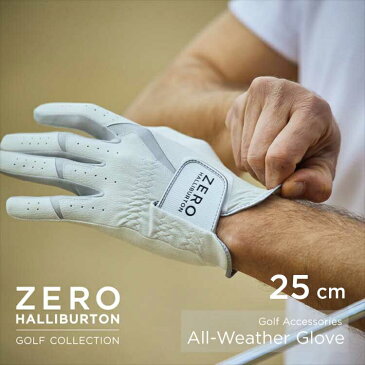 【安心の公式ストア】 ゼロハリバートン ZERO HALLIBURTON ゼロハリバートンゴルフ グローブ ホワイト 25cm