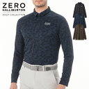  ŠXgA  [no[g ZERO HALLIBURTON | St GOLF | ZHG-A25a | Jacquard Camo Long Sleeve Shirt 82732