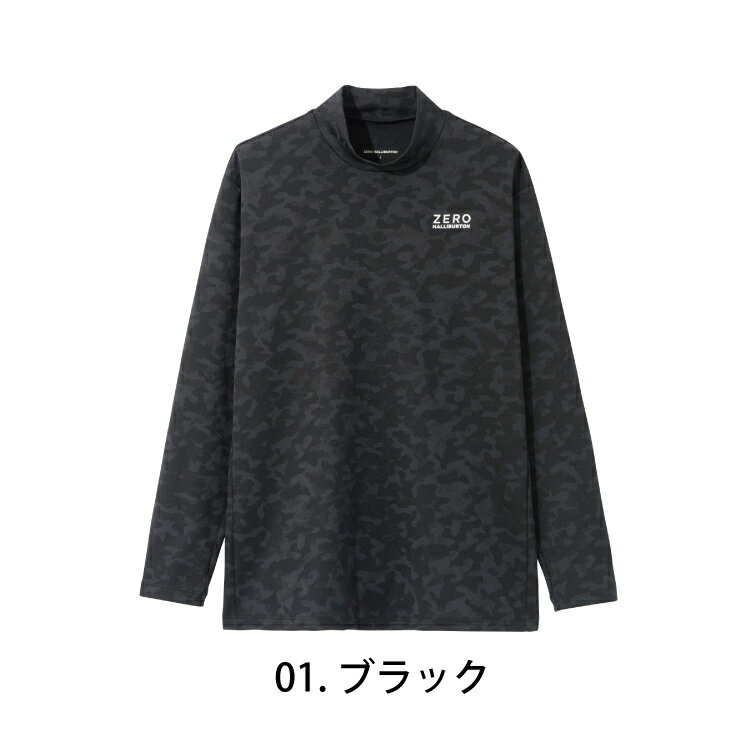 【安心の公式ストア】セール30%オフ！ゼロハリバートン ZERO HALLIBURTON | ゴルフ GOLF | ジャガードカモロングスリーブモックネック ZHG-A25b | Jacquard Camo Long Sleeve Mockneck 82733