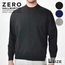 【20％ポイントアップ中！】ゼロハリバートン ZERO HALLIBURTON ゼロハリバートンゴルフ ZHG-A11 クルーネックセーター Lサイズ 82272 ブラック/ネイビー/グレー