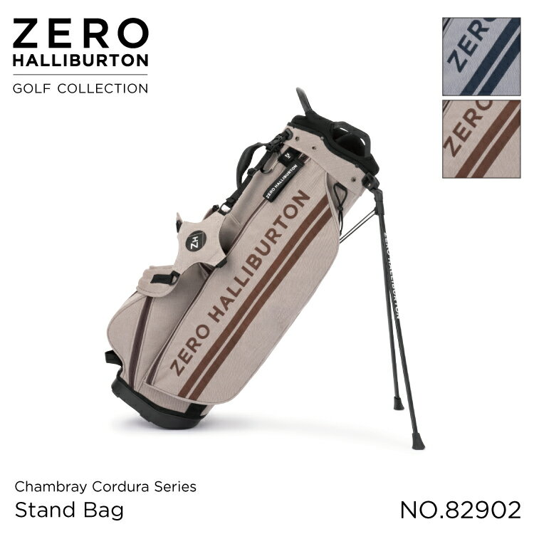 バートン 【安心の公式ストア 】レザー刻印無料！ゼロハリバートン ZERO HALLIBURTON | Chambray Cordura Series | Stand Bag ZHG-CB1｜キャディバッグ スタンド式 口径9型 7分割 82902