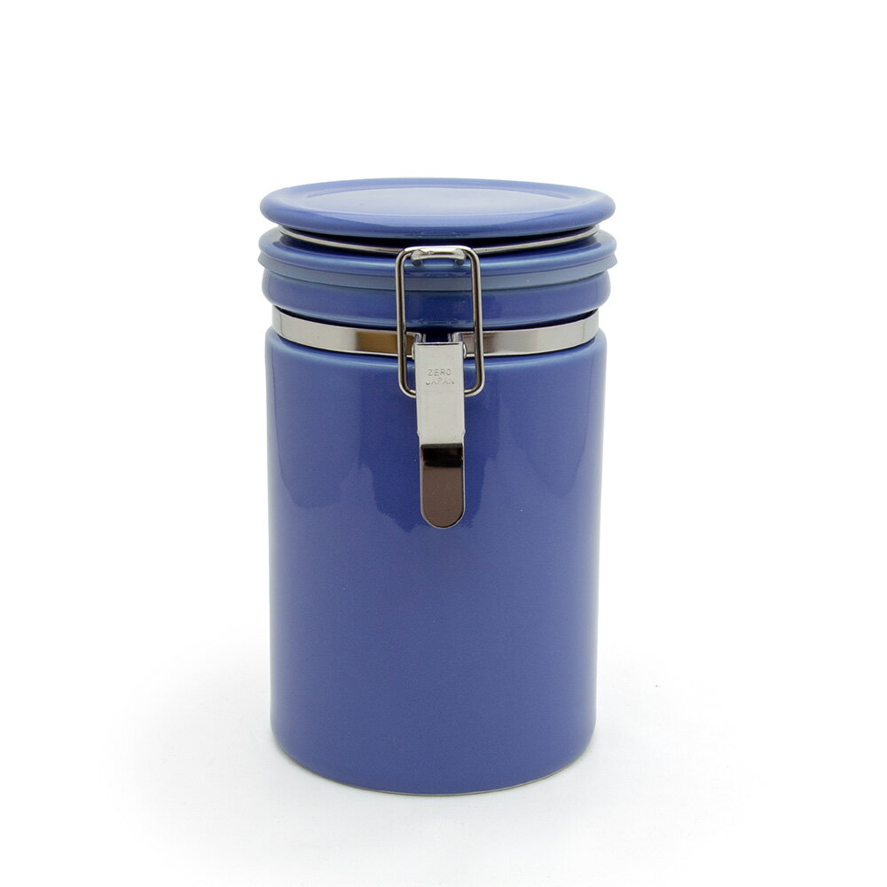 楽天市場】キャニスター 陶器（カラーブルー）（キッチン用品・食器