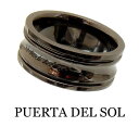 プエルタデルソル 指輪 メンズ PUERTA DEL SOL（プエルタデルソル）【R1063BK】 トラディショナル ブラック リング 指輪【シルバー950】[7号〜23号]【ギフト包装-対応】