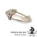 プエルタデルソル シルバーアクセサリー メンズ PUERTA DEL SOL プエルタデルソル PC1172 シルバー フープ キャッチレス 開閉式 ピアス ポスト K18YG 片耳用 1点売り【ギフト包装-対応】