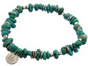 amp japan（アンプジャパン)13AHK-160 さざれ ターコイズ ビーズ ブレスレット tumbie turquoise bracelet single グリーンターコイズ/ブルーターコイズ【メンズ/レディース/ブレスレット/トルコ石/天然石】【ギフト包装-対応】