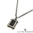 ライオンハート LION HEART ライオンハート 01NE0161SV ジタン オニキス クレスト ペンダント ネックレス [チェーン 付] 【ギフト包装-対応】