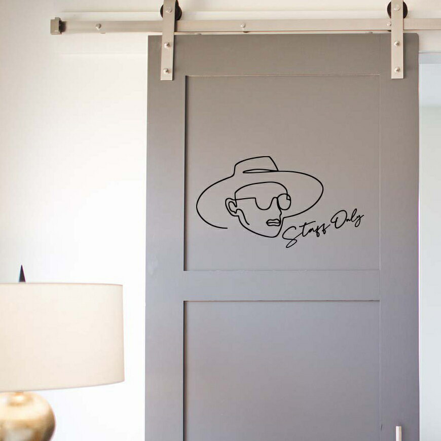 ラインアート4　ウォールステッカー 和紙転写式ステッカー おしゃれ空間に変身 線アート インテリア 韓国インテリア インテリアステッカー　英文ステッカー　ドアステッカー　ラインアート