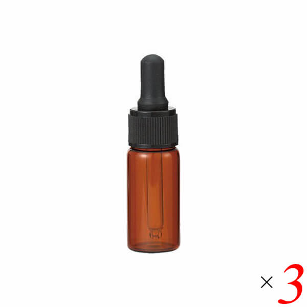 【BF限定!100円クーポン!学割2倍!】生活の木 茶色遮光スポイト瓶 10ml 3本セット