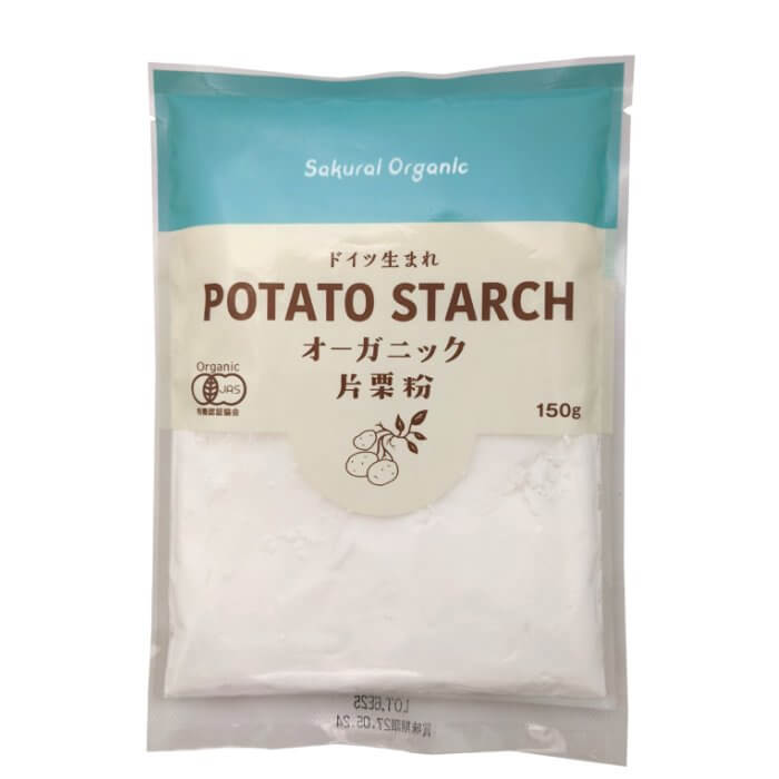 桜井食品 オーガニック片栗粉 150g 有機JAS認証 ドイツ産有機馬鈴薯でん粉100% 遺伝子組換えでない から揚げ とろみ付け