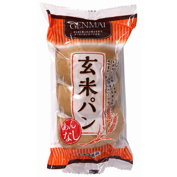 玄米パン 国産小麦 玄米粉 堅実選品 玄米パンあんなし3個入
