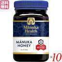 マヌカヘルス マニカハニー MGO115＋/UMF6＋は、ニュージーランド固有のマヌカの花から採集された、濃厚な色合いとクリーミーな甘さが特徴のマヌカハニーです。 商品名のMGO数値は食物メチルグリオキサールの含有量(mg/1kg当たり)を示しています。 ◆What is Manuka Honey? マヌカハニーとは、驚くべき力が高く評価されている、貴重で特別なニュージーランド産はちみつです。 ニュージーランド原生のマヌカ（フトモモ科）の花蜜から採れるマヌカハニーには、他のはちみつにはほとんど含まれていない、独自の天然成分が含まれています。 その驚くべき自然の力が広く研究され、認められた最初のはちみつです。 ・The Magical Manuka Tree 原生のマヌカの木は、ニュージーランドの厳しい自然環境の中で繁栄するために、他に類を見ないほど順応します。強くて回復力に富むマヌカは、土地の自然保護と再生能力の役割を果たします。 マヌカは古くからニュージーランドのマオリ族によって薬用植物として重んじられ、使用されていました。マヌカの花蜜からもたらされる特別な自然の力は、他のはちみつにはないマヌカハニーならではの特徴です。 マヌカの花の成長段階を見極めることで、プレミアムなマヌカハニーが作られます。 ・Why is Manuka Honey so special? ニュージーランド国内のみで、1年のうちマヌカが開花するわずか数週間しか採蜜できないため、マヌカハニーは貴重です。 春から夏にかけて気温が上昇すると、ニュージーランドの遥か北でマヌカが開花し始め、暖かい気候が全土に広がるにつれて続々と開花します。花芽の最初の兆候から、花蜜を生産し終えるまで約25日。その限られた時間の中で、養蜂家は巣箱を配置し、ミツバチは花蜜を集めなければなりません。養蜂家はシーズン中24時間休みなく働き、ヘリコプターで巣箱を遠隔地に移動させることもあります。 ミツバチにとって、マヌカハニーを作るための最適な気象条件が必要です−雨で巣箱の外に出られない間に、強風によってマヌカの花が散ってしまうこともあります。巣箱でのはちみつの生産量と、その年のはちみつの総生産量は、気象条件とマヌカの花蜜の生産量に大きく左右されます。 マヌカハニーが希少であり高価である主な要因は、限られた自然条件のみならず、養蜂家の優れた計画と迅速な行動が求められるためなのです。 ＜マヌカへルス＞ 当社は、ニュージーランド産のBee product（ミツバチ由来の製品）の健康パワーに着目し、それらを科学的に解明し活用することによって世界の人々と共有したいという想いから、2006年に設立されました。 今では、約15億匹のミツバチと140人の熱心な専門家のチームにより、ニュージーランドの自然が育んだマヌカハニー、プロポリス、ローヤルゼリー、ニュージーランドグルメハニーを丁寧に製造しています。 マヌカハニーとプロポリスの科学研究の先駆けである当社は、長年をかけてBee productの秘密を解明し、その驚くべき自然の力を守り、活用してきました。長年の研究で培った深い知識と確かな品質こそが私たちの強みです。 ニュージーランド国内の自社工場で巣箱から製品梱包までを一貫管理し、厳しいテストによって純度とグレードが保証された確かなBee productをお届けいたします。 ■商品名：マヌカハニーMGO115＋/UMF6＋500g(マヌカヘルス) マヌカハニー UMF MGO マヌカヘルス マニカハニー 500g ニュージーランド はちみつ 蜂蜜 ギフト プレゼント 高級 送料無料 ■内容量：500g×10 ■原材料名：ニュージーランド産はちみつ ■メーカー或いは販売者：富永貿易 ■賞味期限：48ヶ月 ■保存方法：高温多湿を避け、冷暗所に保存 ■区分：食品 ■製造国：ニュージーランド【免責事項】 ※記載の賞味期限は製造日からの日数です。実際の期日についてはお問い合わせください。 ※自社サイトと在庫を共有しているためタイミングによっては欠品、お取り寄せ、キャンセルとなる場合がございます。 ※商品リニューアル等により、パッケージや商品内容がお届け商品と一部異なる場合がございます。 ※メール便はポスト投函です。代引きはご利用できません。厚み制限（3cm以下）があるため簡易包装となります。 外装ダメージについては免責とさせていただきます。