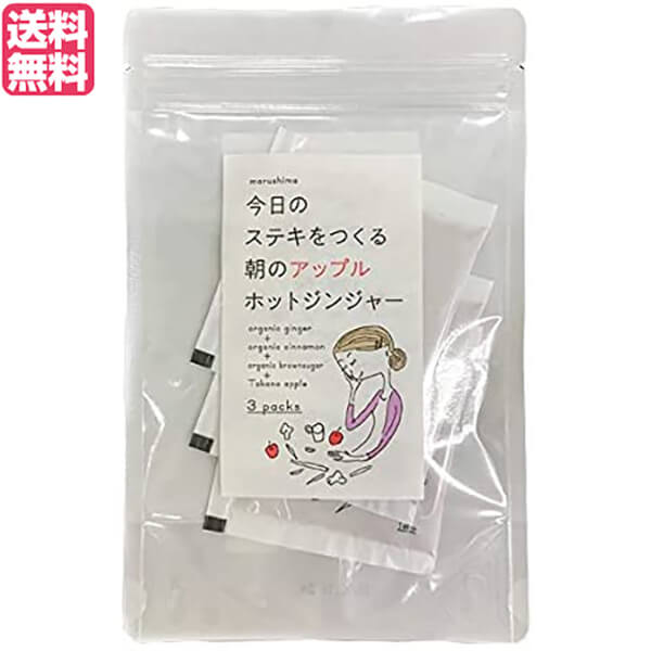 生姜 生姜湯 りんご 朝のアップルホットジンジャー 36g(12g×3包) 送料無料