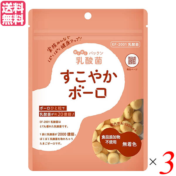 【11/28(金)限定!ポイント2倍!】ボーロ おやつ 乳酸菌 SiCi すこやかボーロ 60g 3袋セット 送料無料