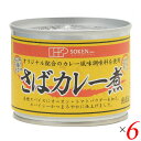 【7/20(日)限定!楽天カード利用でポイント8倍!】創健社 さばカレー煮 190g(固形量140g) 6個セット 送料無料