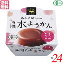 水ようかん 【5/5(日)限定！楽天カードでポイント4倍！】水羊羹 水ようかん ギフト 遠藤製餡 有機水ようかん・こし 100g 24個セット 送料無料