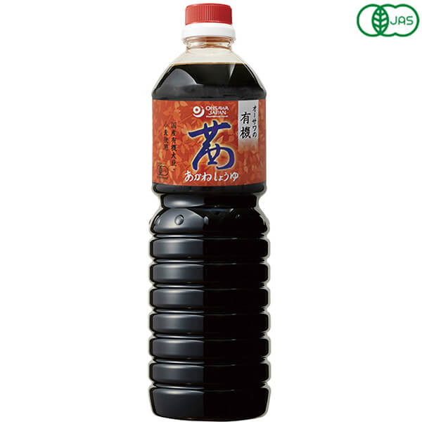 【マラソン限定!学割2倍!100円クーポン!】しょうゆ 茜醤油 国産 オーサワ オーサワの有機茜醤油 1L