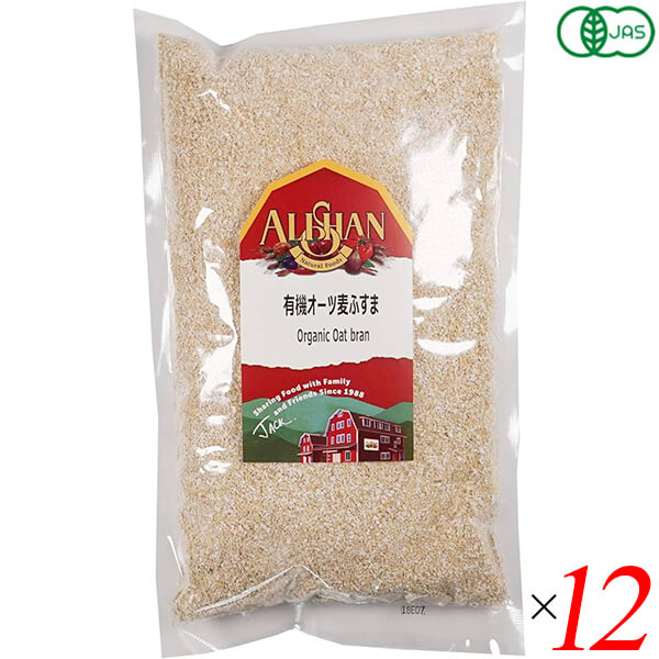 【スーパーSALE!ポイント2倍!100円クーポン】有機オーツ麦ふすま 500g 12個セット アリサン オーガニック パン 襖粉