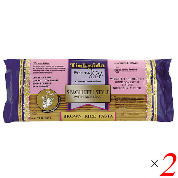 【11/30(土)限定！楽天カードでポイント4倍！】玄米 パスタ スパゲティ 玄米スパゲッティスタイル 454g 2個セット Tinkyada