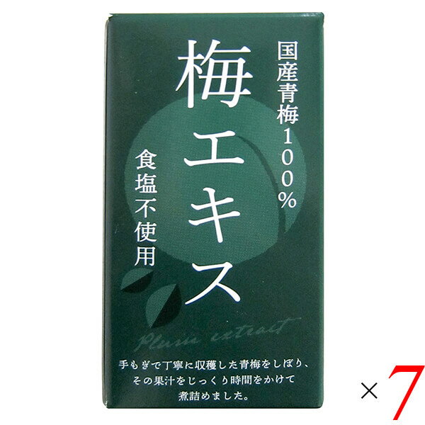 梅 青梅 ペースト 特別栽培梅エキス 王隠堂 65g 7個セット 送料無料