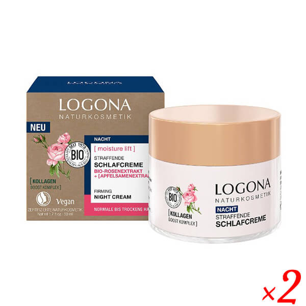 [4/18 (토) 한정! 포인트 최대 7 배!] 로고나 모이스챠리후토나이토크림 <로즈> 50ml 2 개 세트 보습 50 대 60 대