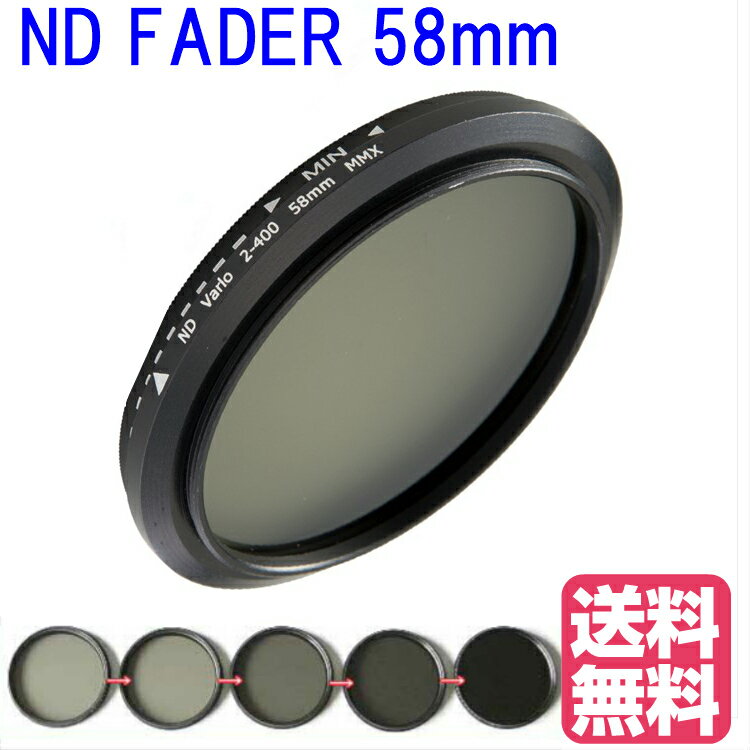 ZEROPORT JAPAN 58mm 可変式 減光フィルター Fader ND フィルター 58 mm