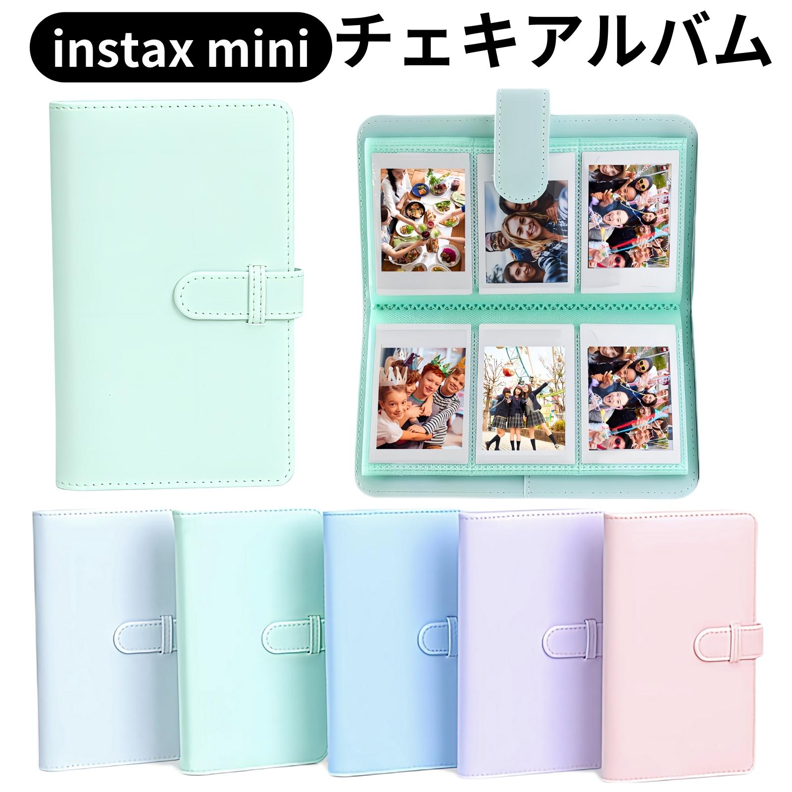 チェキ アルバム チェキ帳 instaxmini 用 大容量 instax mini チェキフィルム インスタックスミニ 108枚収納 コンパク トウオレットタイプ