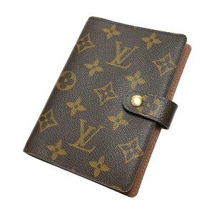 【中古】【非常に良い】 Louis Vuitton ルイヴィトン モノグラム アジェンダPM 手帳 手帳カバー ユニセックス モノグラムキャンバス ゴールド金具 ブラウン/ベージュ R20005