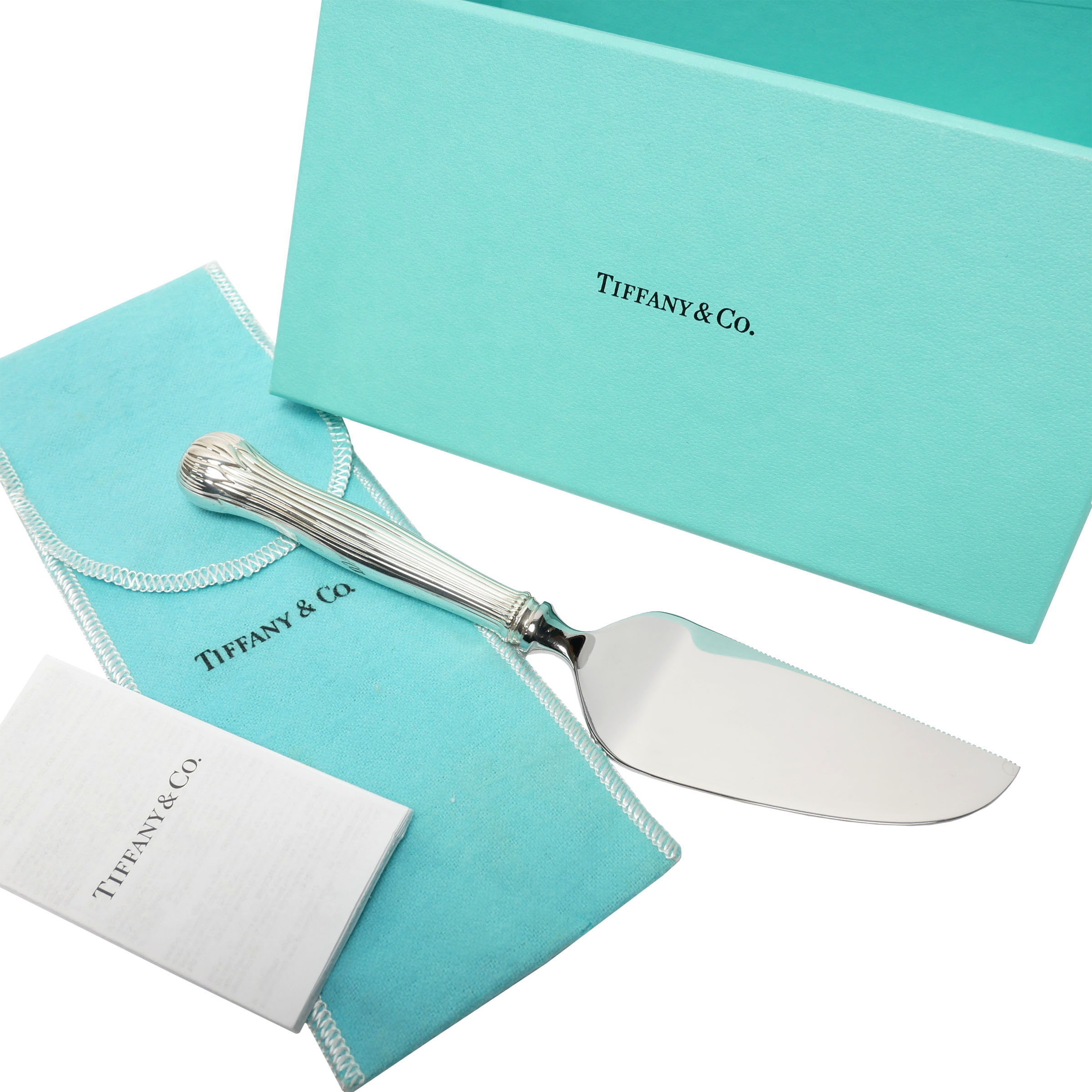 【中古】【非常に良い】 TIFFANY&Co. ティファニー 銀食器 バターナイフ ケーキサーバー カトラリー ヴィンテージ スターリングシルバー オシャレ 洋風 金属製 シルバーのサムネイル