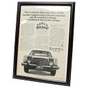 【中古】【非常に良い】 Mercedes-Benz メルセデスベンツ 300D 車 アートパネル アートボード アートポスター ヴィンテージポスター 昔の広告 ...