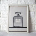 【中古】【非常に良い】 CHANEL シャネル No.5 香水 アートパネル アートボード アートポスター ヴィンテージポスター 昔の広告 1968年 60's...