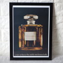 【中古】【非常に良い】 CHANEL シャネル No.19 香水 アートパネル アートボード アートポスター ヴィンテージポスター 昔の広告 1972年 70'...