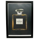 【中古】【非常に良い】 CHANEL シャネル No.5 香水 アートパネル アートボード アートポスター ヴィンテージポスター 昔の広告 欧風 モダン オシャ...